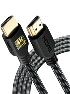 4K Ultra HD HDMI cable with braided design