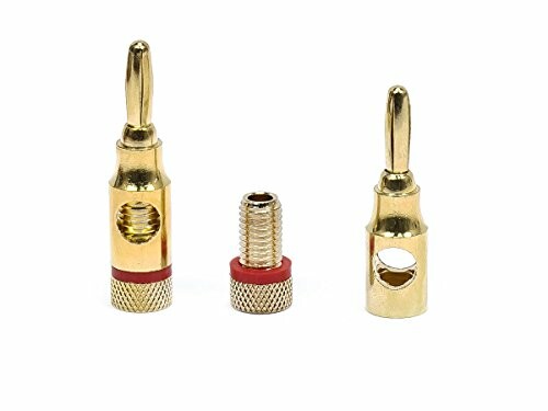 Monoprice Gold Plated Speaker Banana Plugs