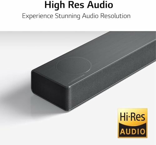 High-resolution audio speaker with Hi-Res Audio badge