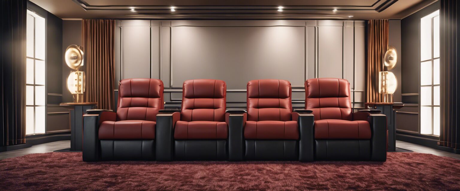 Variety of luxury home theater seating options