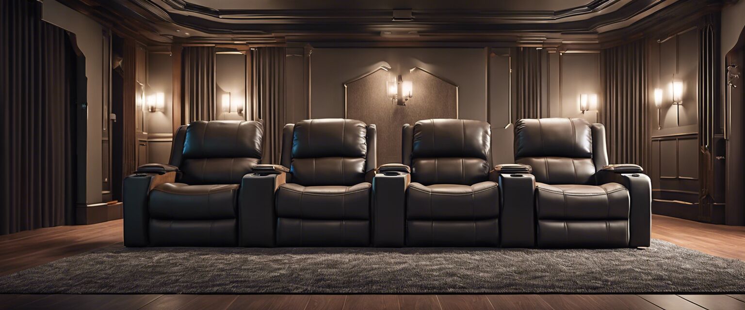Luxury seating in home theater