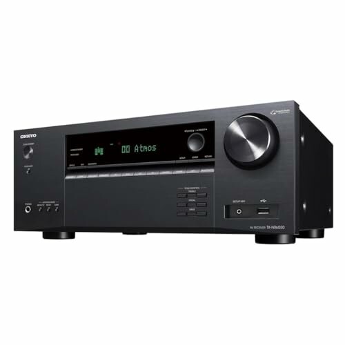 Onkyo TX-NR6050 audio receiver with control knobs and display