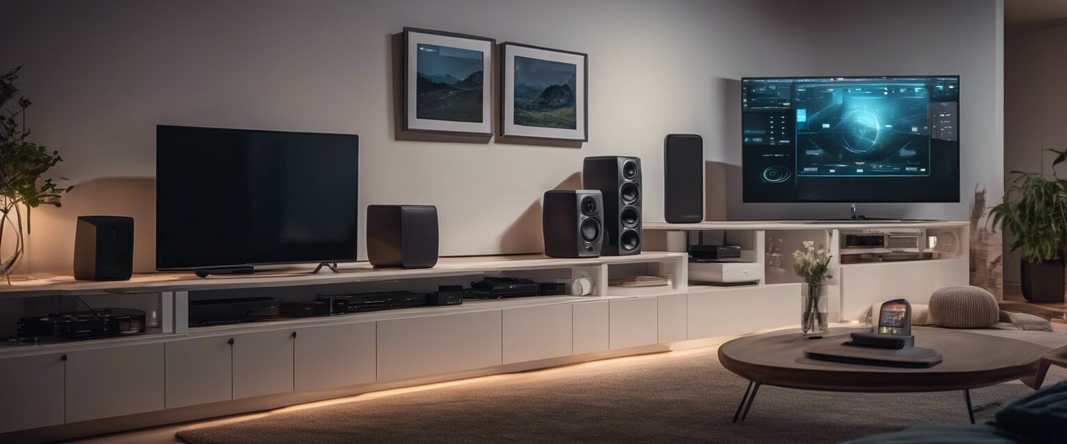 Smart home automation setup for home theater