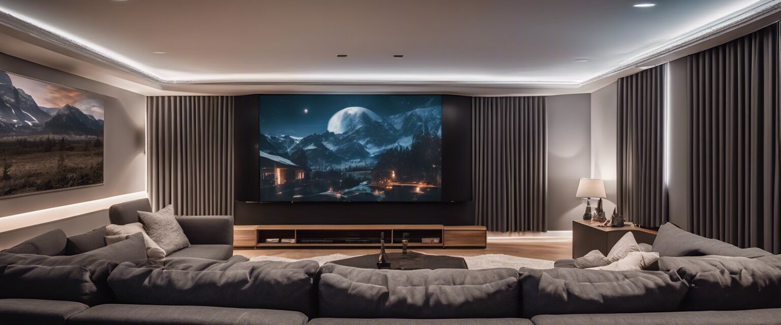 Smart home integration in an elegant home theater