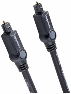 Toslink optical audio cable with connectors