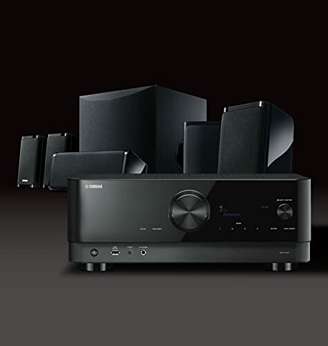 Yamaha home theater system with speakers and receiver
